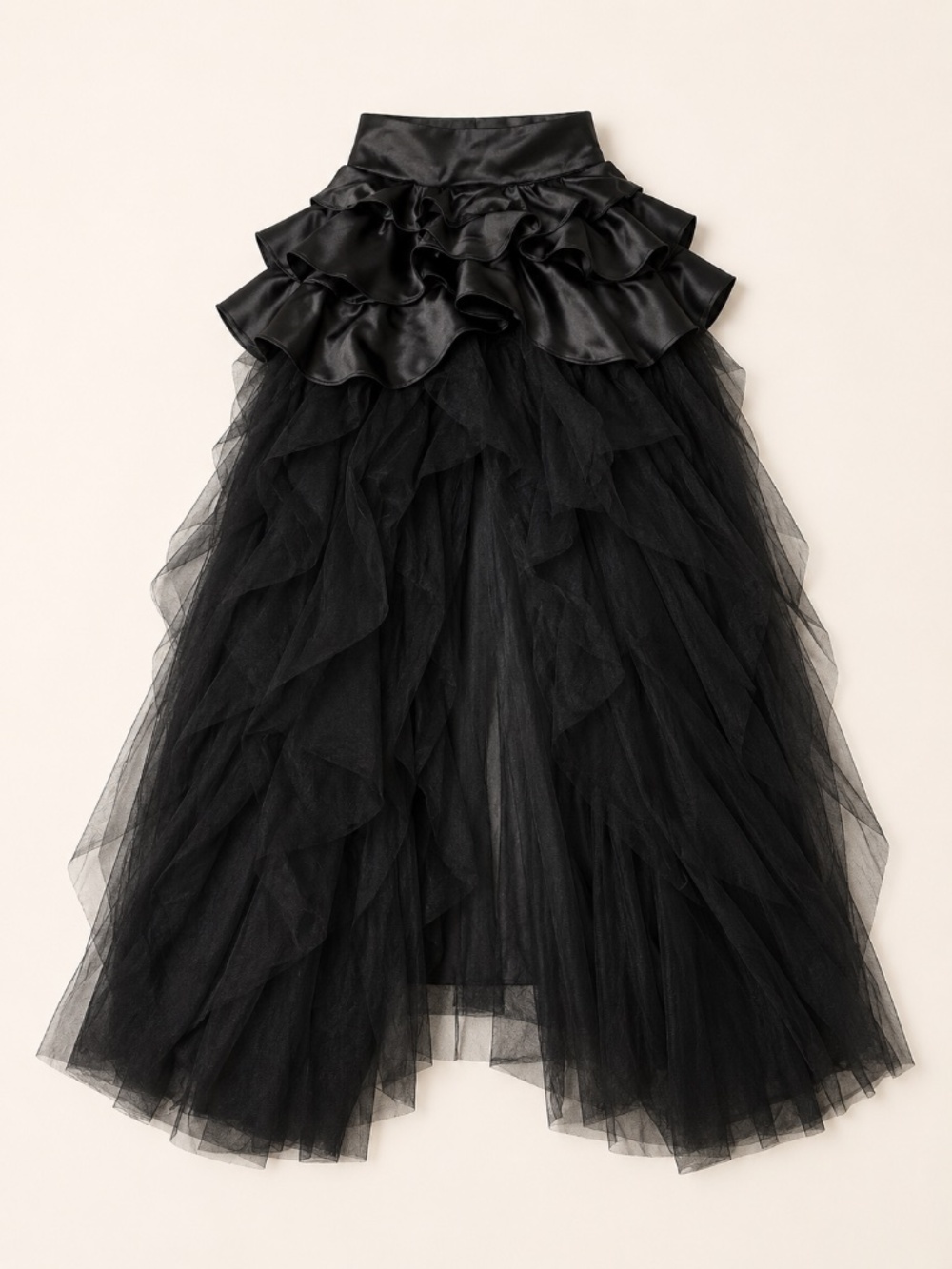 Dolls Kill High-Low Tulle Train Skirt – Size XXS